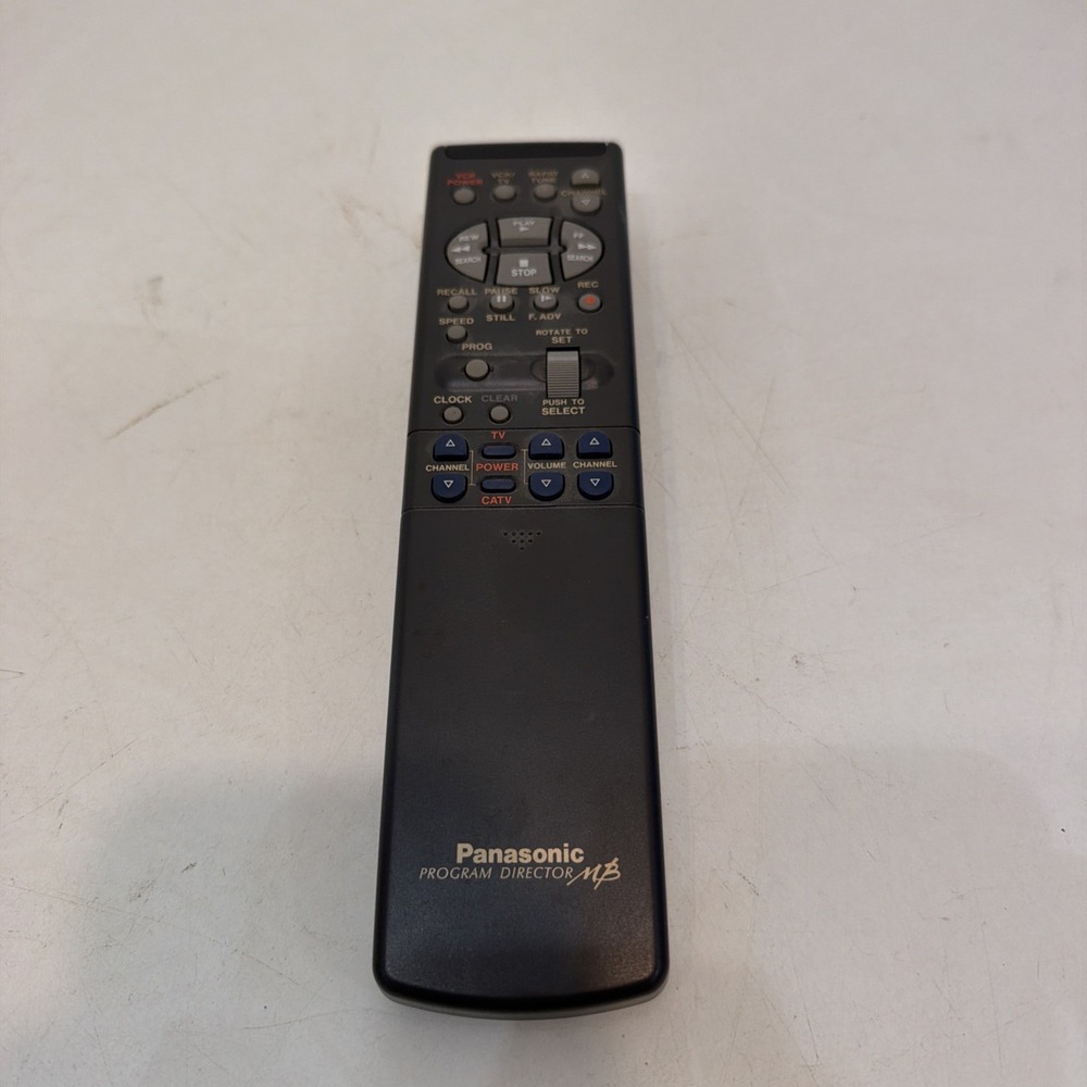 OEM Panasonic VSQS1250 Tower Program Director MB VCR TV Cable DSS Remote